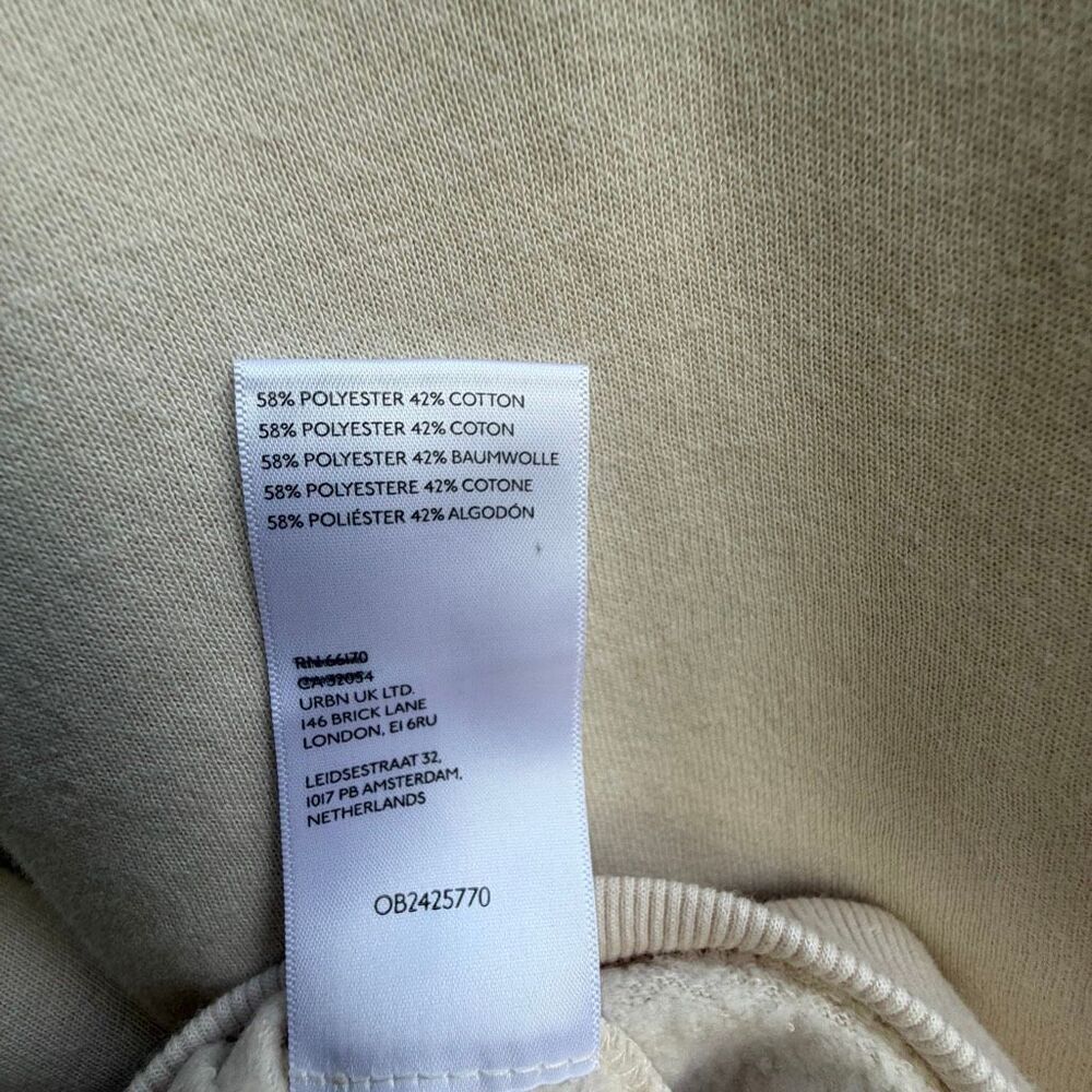 Anthropologie Maeve Animal Friends Crew Neck Pullover Sweatshirt Cream 2X NEW - Picture 10 of 12